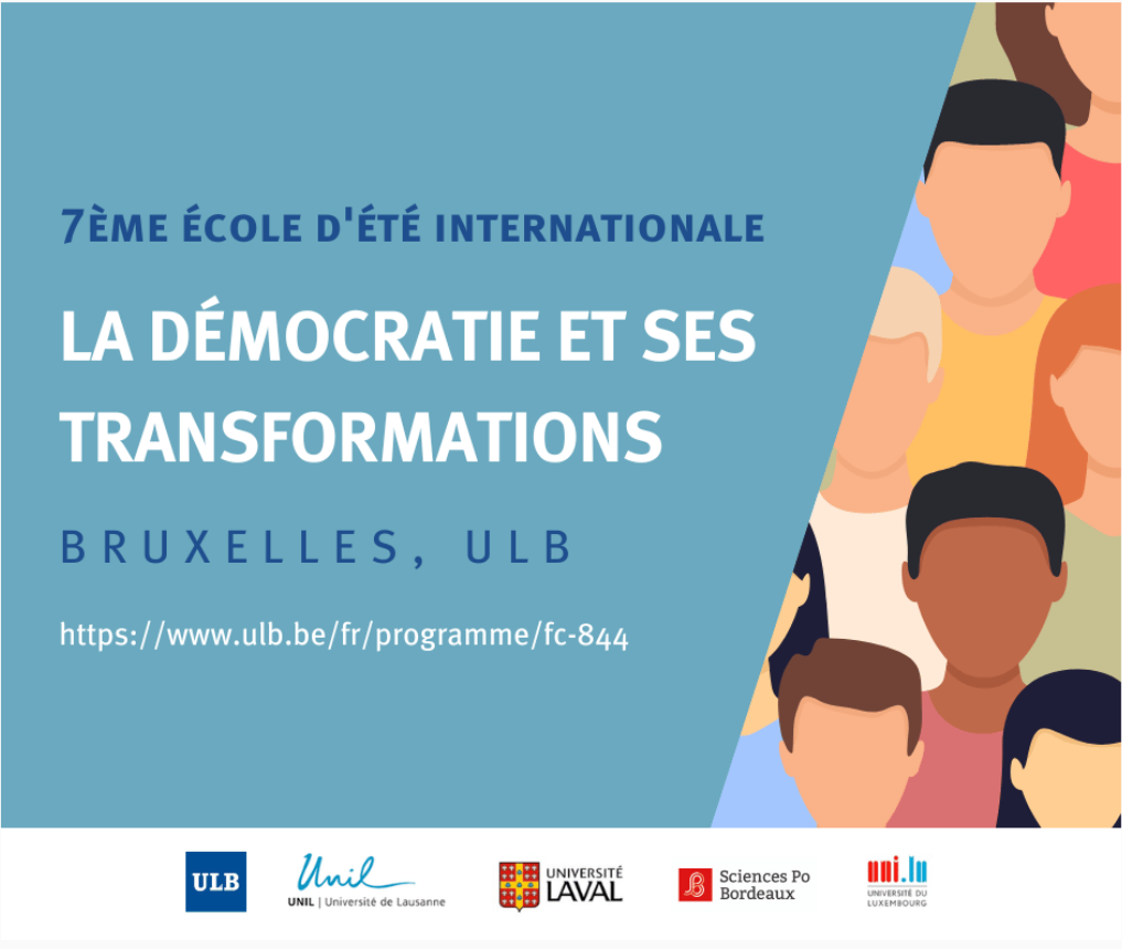 Ecole d'été internationale 'La démocratie et ses transformations' –  Plateforme Luxembourgeoise de la Démocratie Participative